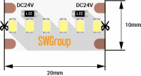 Светодиодная лента SWG SWG2A300-24-19.2-W 003602