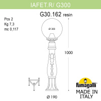 Ландшафтный светильник FUMAGALLI IAFAET.R/G300 G30.162.000.BXE27