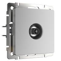 ТВ-розетка проходная серебряная Werkel W1184006 4690389156595 a051517