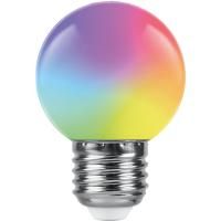 Светодиодная лампа Feron E27 1W RGB 38116