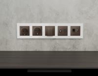 Лицевая панель ALFA для вывода кабеля Ambrella Volt ALFA AP6458