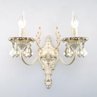 Бра Eurosvet Elisha 3281/2 белый с золотом/тонированный хрусталь Strotskis 00000065240