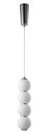 Подвесной светодиодный светильник Crystal Lux DESI SP4 CHROME/WHITE