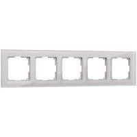 Рамка на 5 постов дымчатая, стекло Werkel Favorit W0051117 4690389160189 a050898 Рамка на 5 постов дымчатая, стекло Werkel Favorit W0051117 4690389160189 a050898