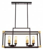 Люстра на штанге Lumina Deco Waldorf LDP 1140-8 BK+MD