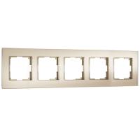 Рамка на 5 постов Werkel Senso шампань soft-touch W0053111