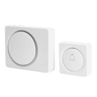 Звонок дверной беспроводной Электрический 38 мелодий белый с питанием от батареек и от сети через USB Feron E-382 48922