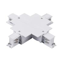 Соединение крестовое встраиваемое с подводом питания к шинопроводу 5030xx-R Lightstar Quattro 503146-R