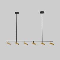 Спот светодиодный Eurosvet Epiphania 20252/6 LED черный/латунь a068799