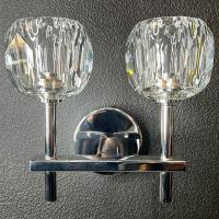 Бра Imperiumloft RH Boule de Cristal Double Sconce Chrome 44.867 156049-22