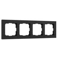 Рамка на 4 поста черная Werkel Hammer W0042408 4690389163494 a052527