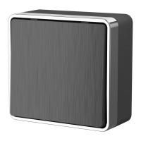 Выключатель одноклавишный графит рифленый Werkel Gallant W5010004 4690389163739 a051341