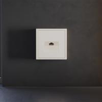 Накладка для розетки компьютерной RJ45 кат.6 Voltum S70 (хлопок) VLS001313