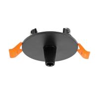 Чаша потолочная встраиваемая Ø60 д/подвода питания 510117 на 48В черная Lightstar Due Hermes 510007