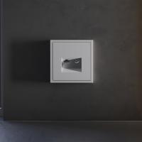 Накладка для розетки TV+RJ45 кат. 6 Voltum S207 (серый) VLS002716