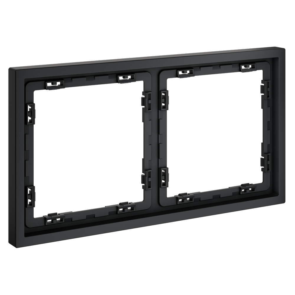 Рамка пластиковая VOLTUM S70 на 2 поста, (графит) VLS100207 Рамка пластиковая VOLTUM S70 на 2 поста, (графит) VLS100207