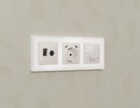 Комплект механизма терморегулятора с датчиком для теплого пола с подсветкой 16A-250V Ambrella Volt Alfa MA205710