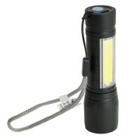 Фонарь ручной с аккумулятором USB ZOOM светодиодный Feron TH2408 51118