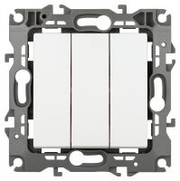 Выключатель трехклавишный без рамки ЭРА 12-1107-01М Б0065680