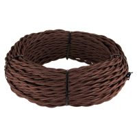 Ретро кабель витой 3х2,5 коричневый 20 м Werkel W6453314 4690389165627 a051400