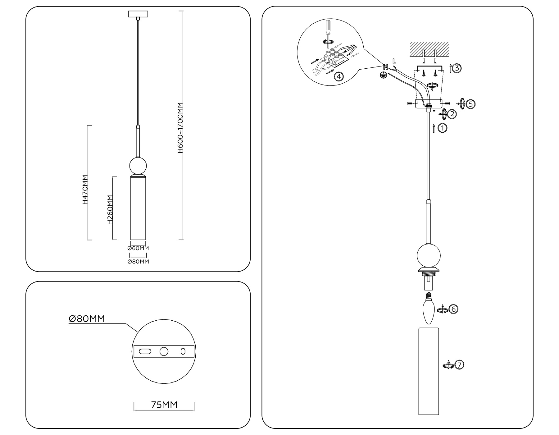 Светильник подвесной Ambrella light High light LH53256 Светильник подвесной Ambrella light High light LH53256