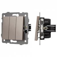 Выключатель трехклавишный без рамки Arlight SWT 049899