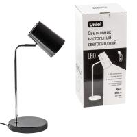 Настольная лампа светодиодная Uniel ULM-B600 6W/4500K/DIM BLACK (010146) Настольная лампа светодиодная Uniel ULM-B600 6W/4500K/DIM BLACK (010146)