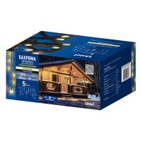 Гирлянда новогодняя светодиодная Uniel ULD-B5007-300/TBK WARM WHITE IP67 (013330)