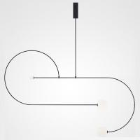 Светильник подвесной Imperiumloft LINES-04 черный матовый 140819-26