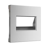 Накладка для двойной розетки Еthernet RJ-45 (серебряный матовый) Werkel W1191165