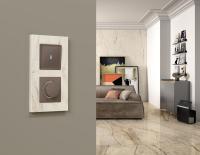 Комплект механизма терморегулятора с датчиком для теплого пола с подсветкой 16A-250V Ambrella Volt Alfa MA635710