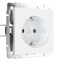 Розетка с подсветкой Werkel белый матовый W1171461