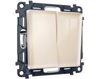 Комплект механизма 2-клавишного выключателя с самовозвратом Ambrella Volt MA MA303050