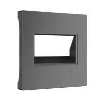 Накладка для двойной розетки Еthernet RJ-45 графит рифленая Werkel W1191104 4690389158704 a050741