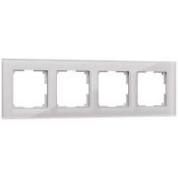 Рамка на 4 поста дымчатая, стекло Werkel Favorit W0041117 4690389160042 a050897
