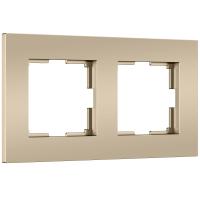 Рамка на 2 поста Werkel Slab (шампань софт) W0022911 a071624