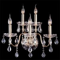 Бра Eurosvet Treasure 3600/5 золото/прозрачный хрусталь Strotskis 00000060577