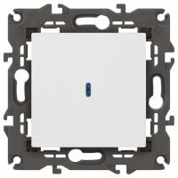 Выключатель одноклавишный с подсветкой без рамки ЭРА Elegance 14-1102-01М Б0065783
