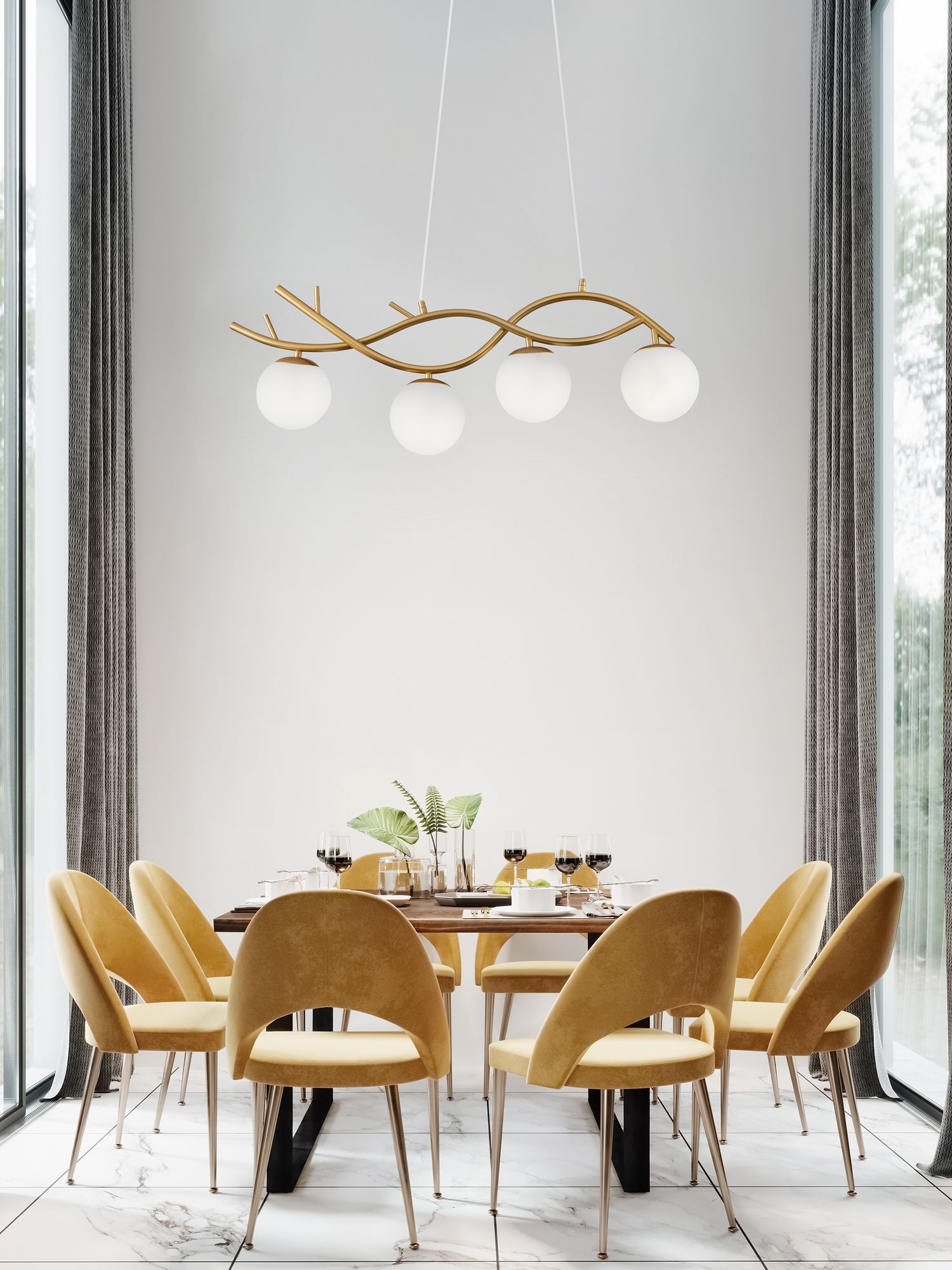 Подвесной светильник Freya FR8014PL-04BS Подвесной светильник Freya FR8014PL-04BS