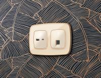 Комплект механизма компьютерной розетки RJ-45 (8P8C) CAT6A экранированной с защитной шторкой Ambrella Volt Omega MO312005