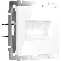 Розетка двойная Ethernet RJ-45 белая Werkel W1181101 4690389155376 a051115