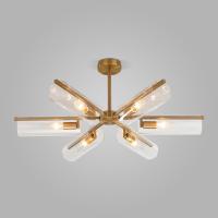 Люстра на штанге Eurosvet Trompeta 70144/6 латунь a060897