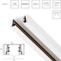 Шинопровод 2-контактный без стыковочного паза, 2м Lightstar Barra 502025-P