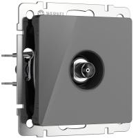 ТВ-розетка оконечная Werkel графит W1183044