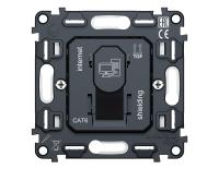 Механизм компьютерной розетки RJ-45 (8P8C) CAT6A 1000 Base-T экранированной с автоматической защитной шторкой Ambrella Volt VM VM185