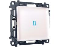 Комплект механизма 1-клавишного выключателя с самовозвратом с подсветкой 10000K Ambrella Volt MA MA202060