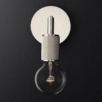 Бра Imperiumloft RH Utilitaire Single Sconce Silver 44.553 123286-22