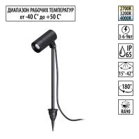 Уличный грунтовый светодиодный светильник Novotech LANDSCAPE 359713