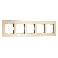 Рамка на 5 постов Werkel AluMax шампань алюминий W0053511