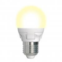 Лампа светодиодная диммируемая Uniel E27 7W 3000K матовая LED-G45 7W/3000K/E27/FR/DIM PLP01WH UL-00004303 Лампа светодиодная диммируемая Uniel E27 7W 3000K матовая LED-G45 7W/3000K/E27/FR/DIM PLP01WH UL-00004303